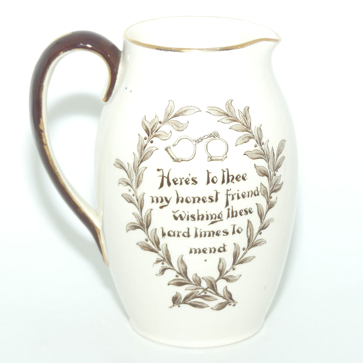 Royal Doulton Illustrated Proverbs Tavern shape jug D1748 | Fast Bind Fast Find