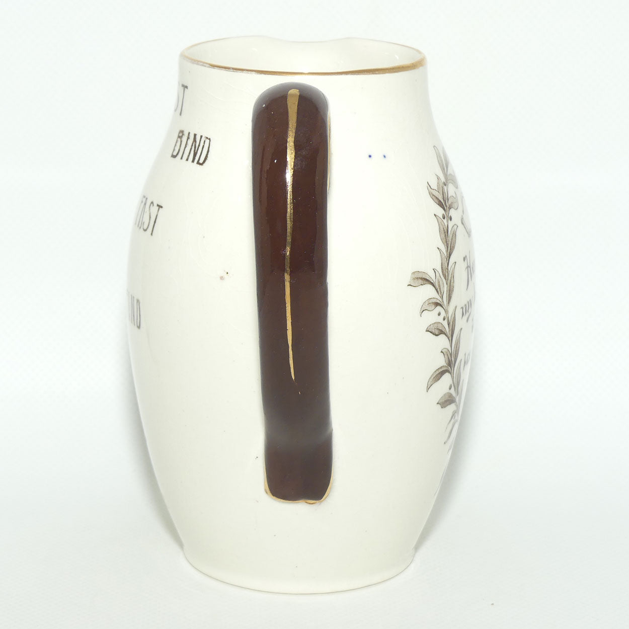 Royal Doulton Illustrated Proverbs Tavern shape jug D1748 | Fast Bind Fast Find