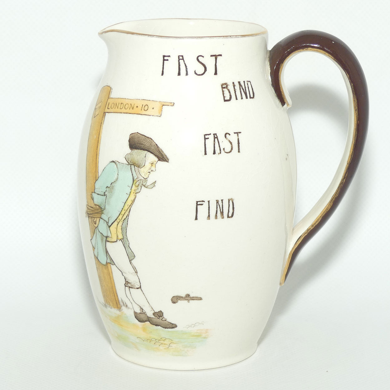 Royal Doulton Illustrated Proverbs Tavern shape jug D1748 | Fast Bind Fast Find