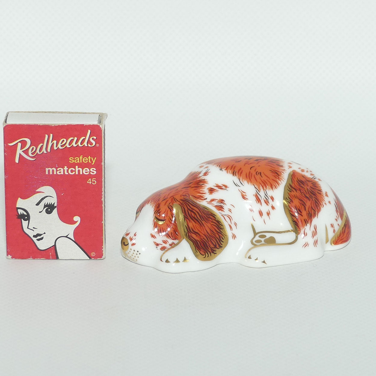 Royal Crown Derby paperweight | Puppy | Members Piece | boxed