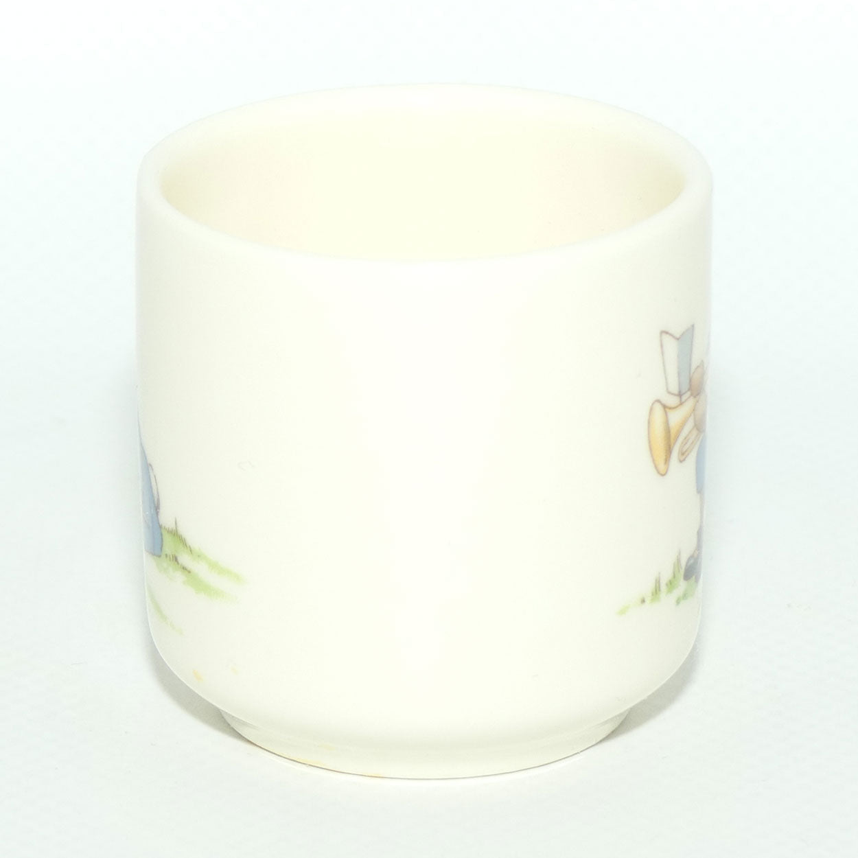 Royal Doulton Bunnykins egg cup | Playing with Cup and Spoon | Trumpeter