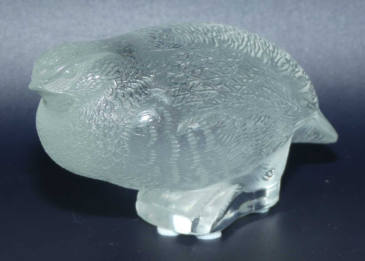 Lalique France Perdrix Quail figure