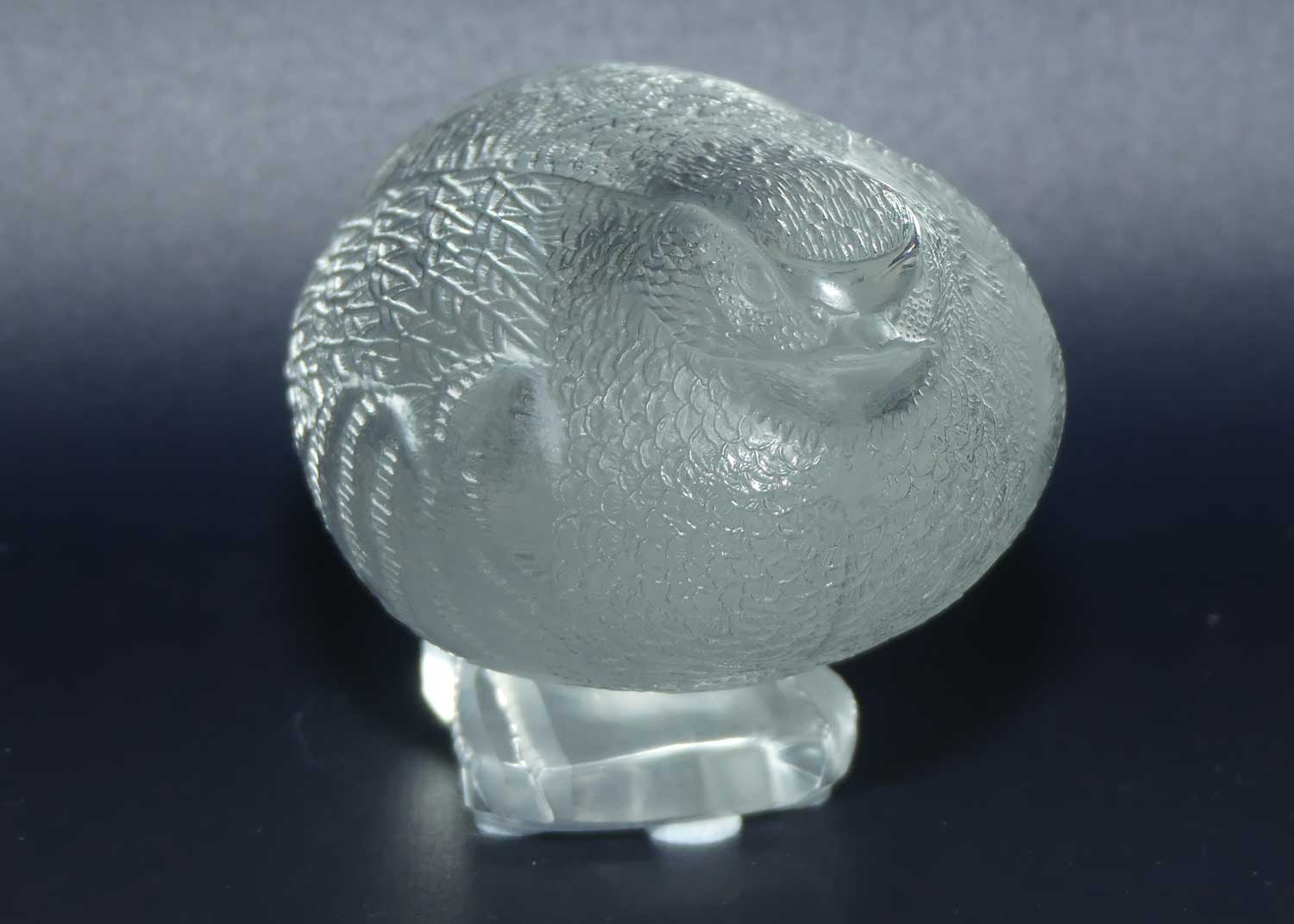 Lalique France Perdrix Quail figure