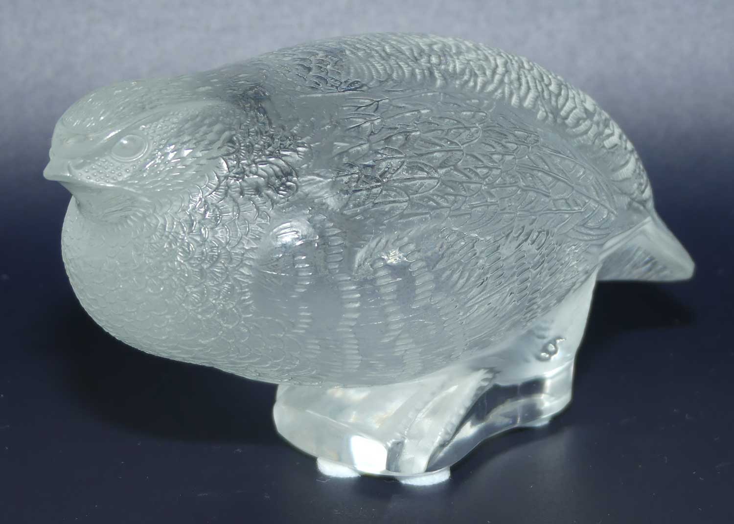 Lalique France Perdrix Quail figure