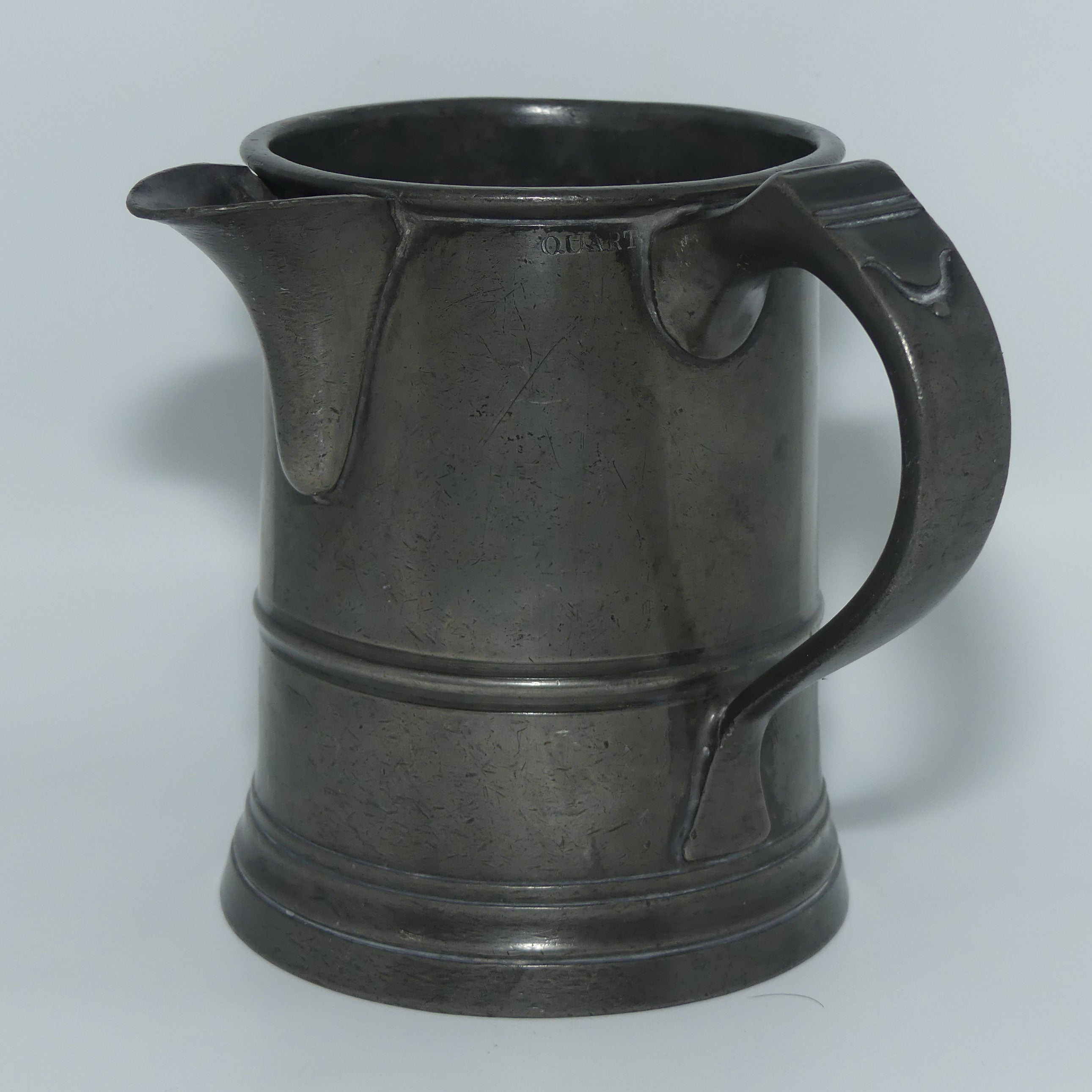 19th Century Pewter Quart Measure