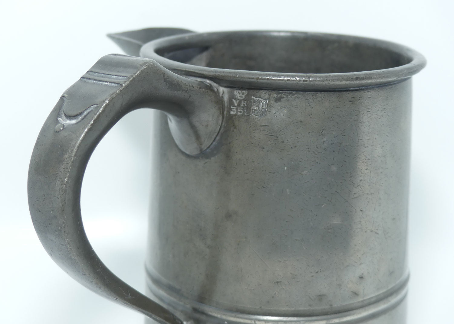19th Century Pewter Quart Measure