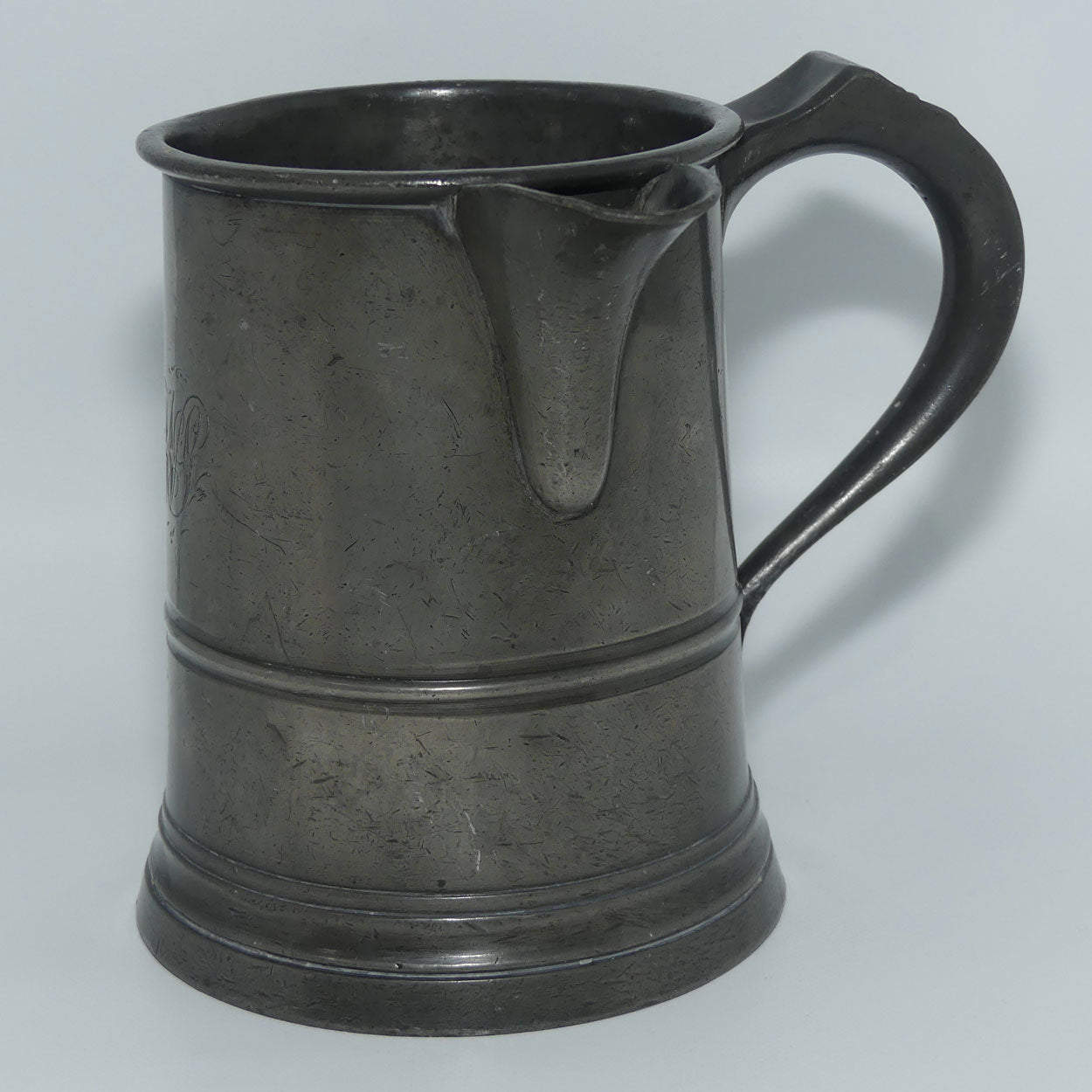 19th Century Pewter Quart Measure