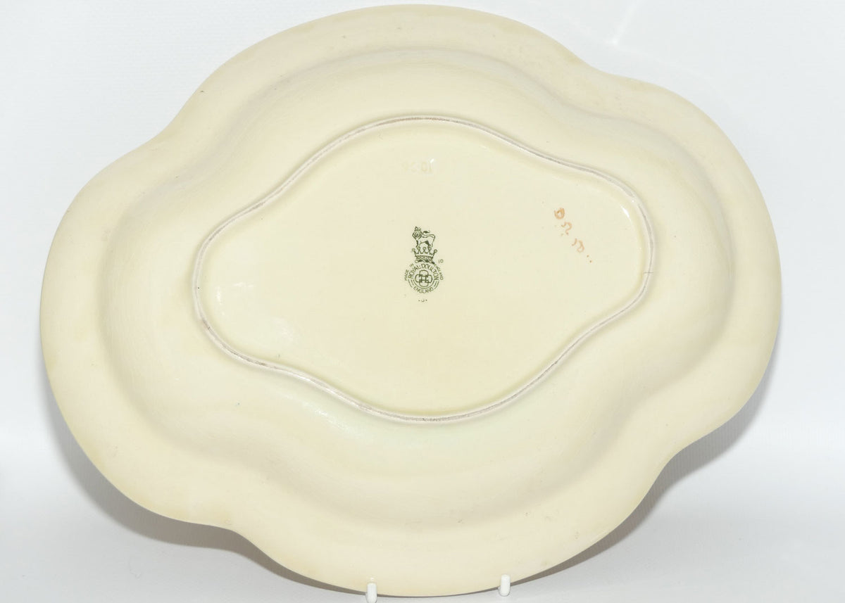 Royal Doulton Ploughing large quatrefoil shape dish D5650