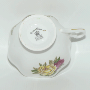 Queen Anne Bone China Roses pattern trio