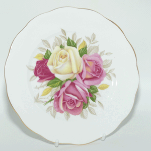 Queen Anne Bone China Roses pattern trio