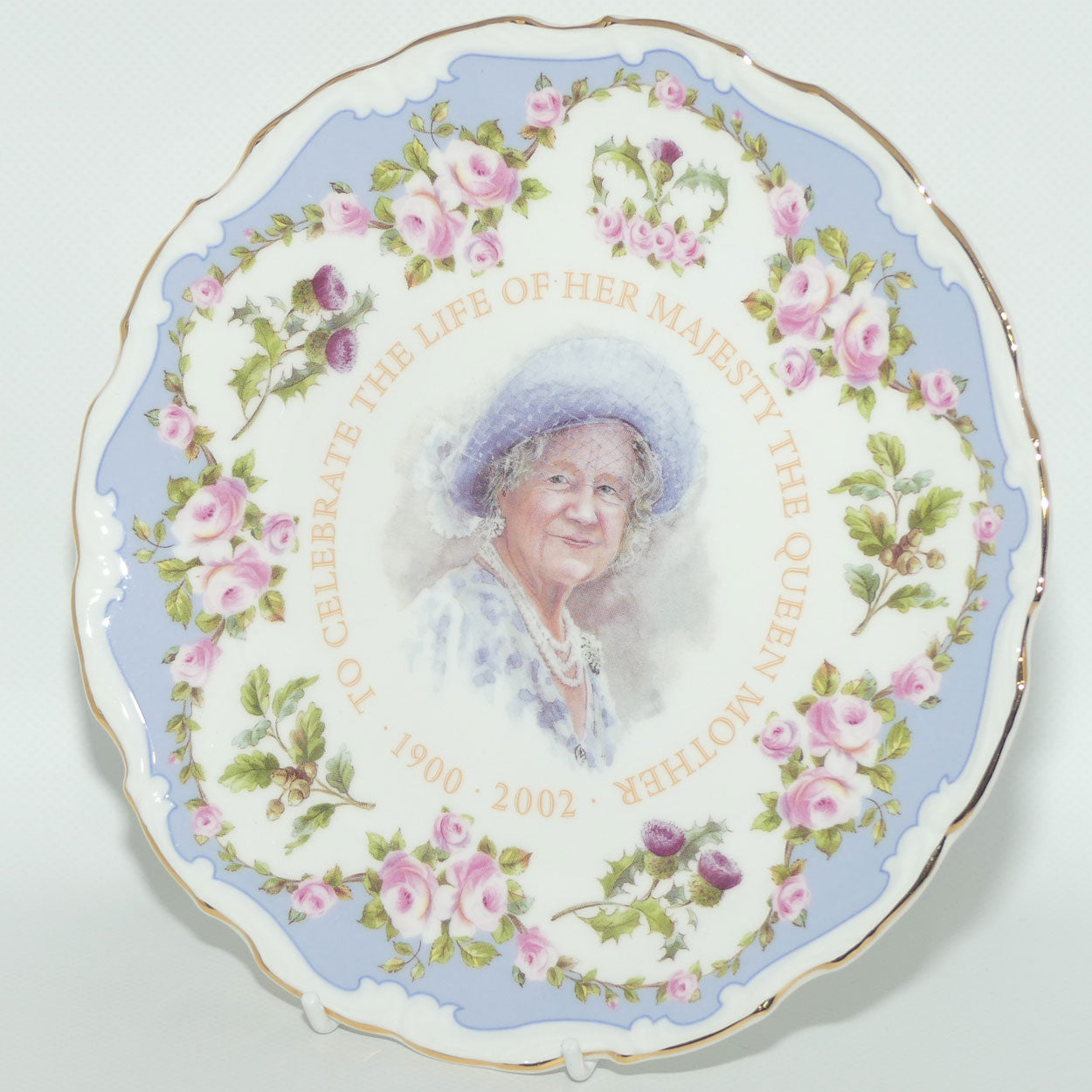 Royal Albert plate | To Celebrate the Life of Her Majesty The Queen Mother 1900 - 2002