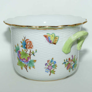 Herend Hungary Queen Victoria pattern | Double Handle Planter Pot