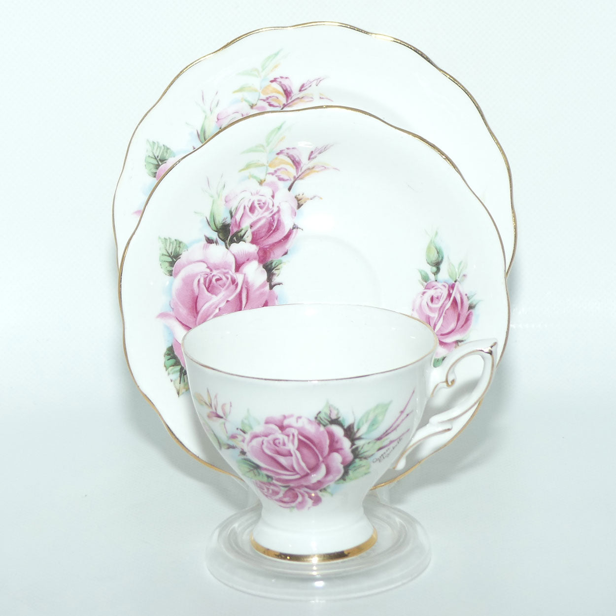 Royal Standard Queen Elizabeth pattern tea trio