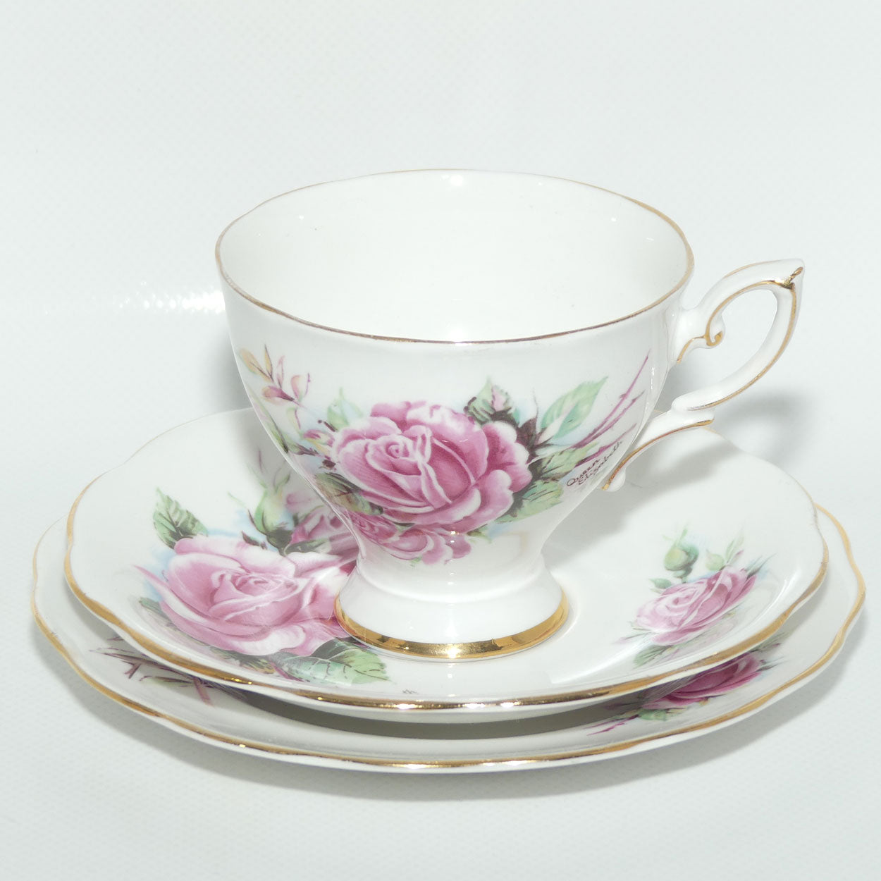 Royal Standard Queen Elizabeth pattern tea trio