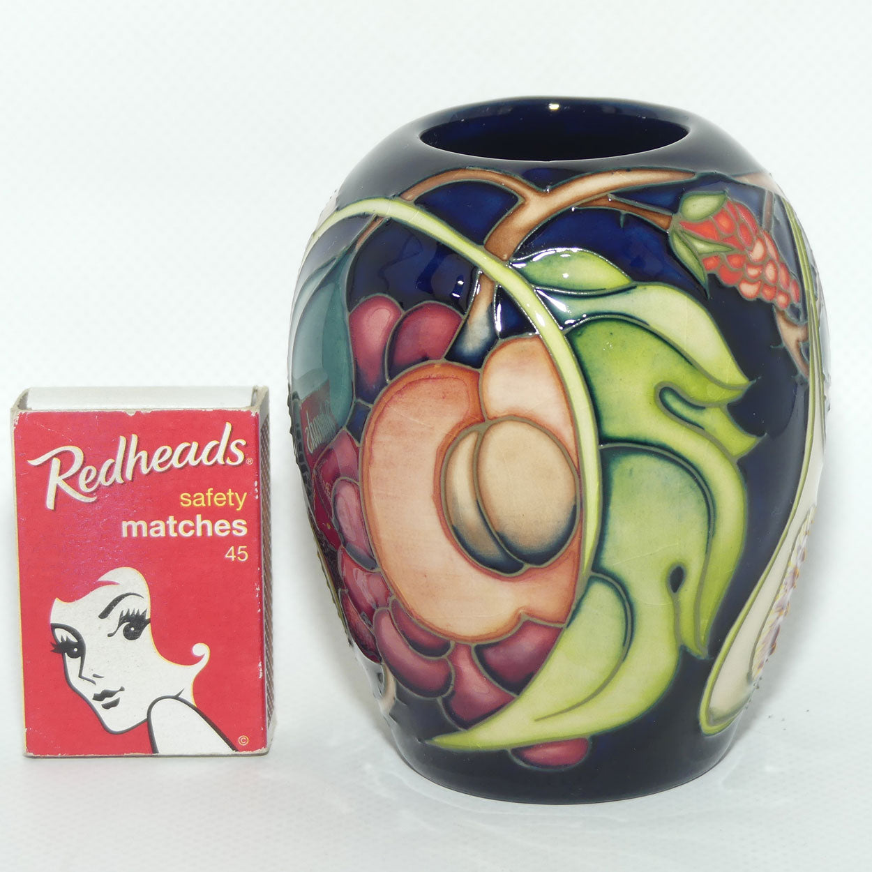 Moorcroft Queens Choice small vase | silver line