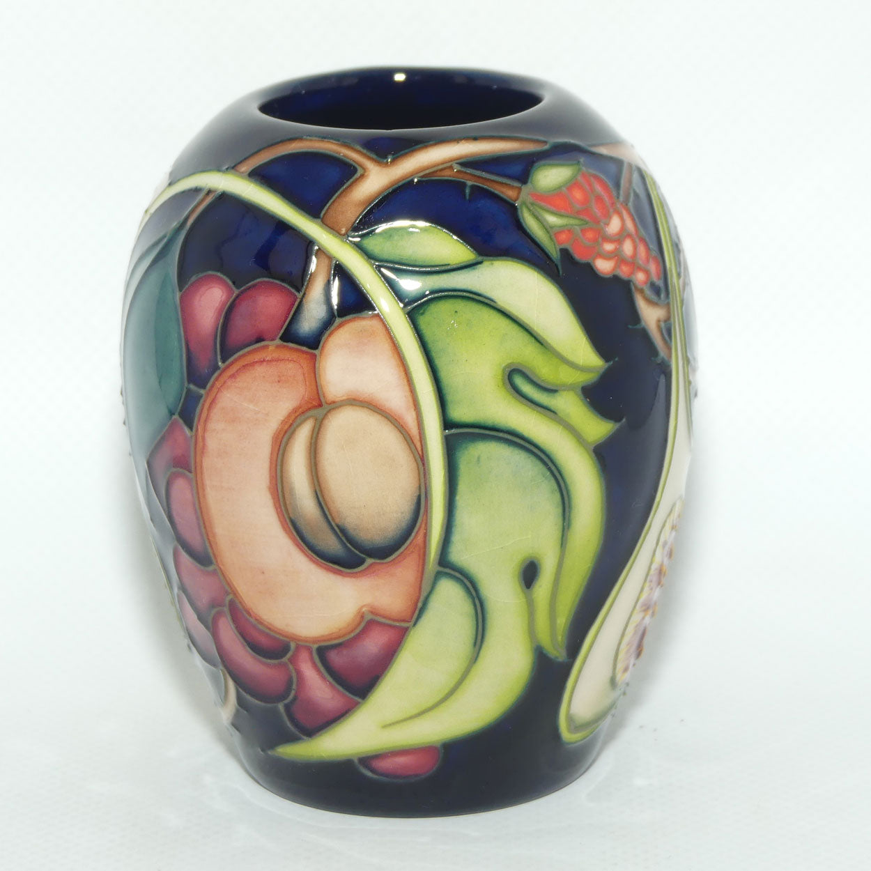 Moorcroft Queens Choice small vase | silver line