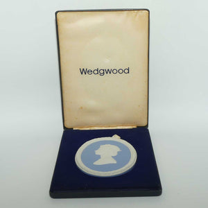 Wedgwood Jasper Medallion | HRH Queen Elizabeth II | Royal Silver Wedding 1947 - 1972 | boxed