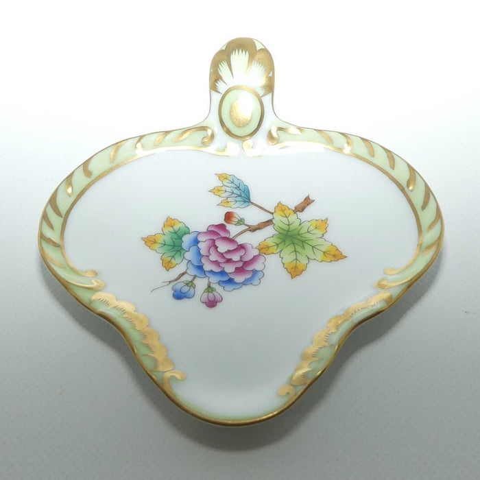 Herend Hungary Queen Victoria pattern | Clover shape Dish