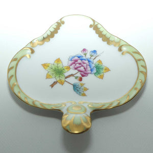 Herend Hungary Queen Victoria pattern | Clover shape Dish