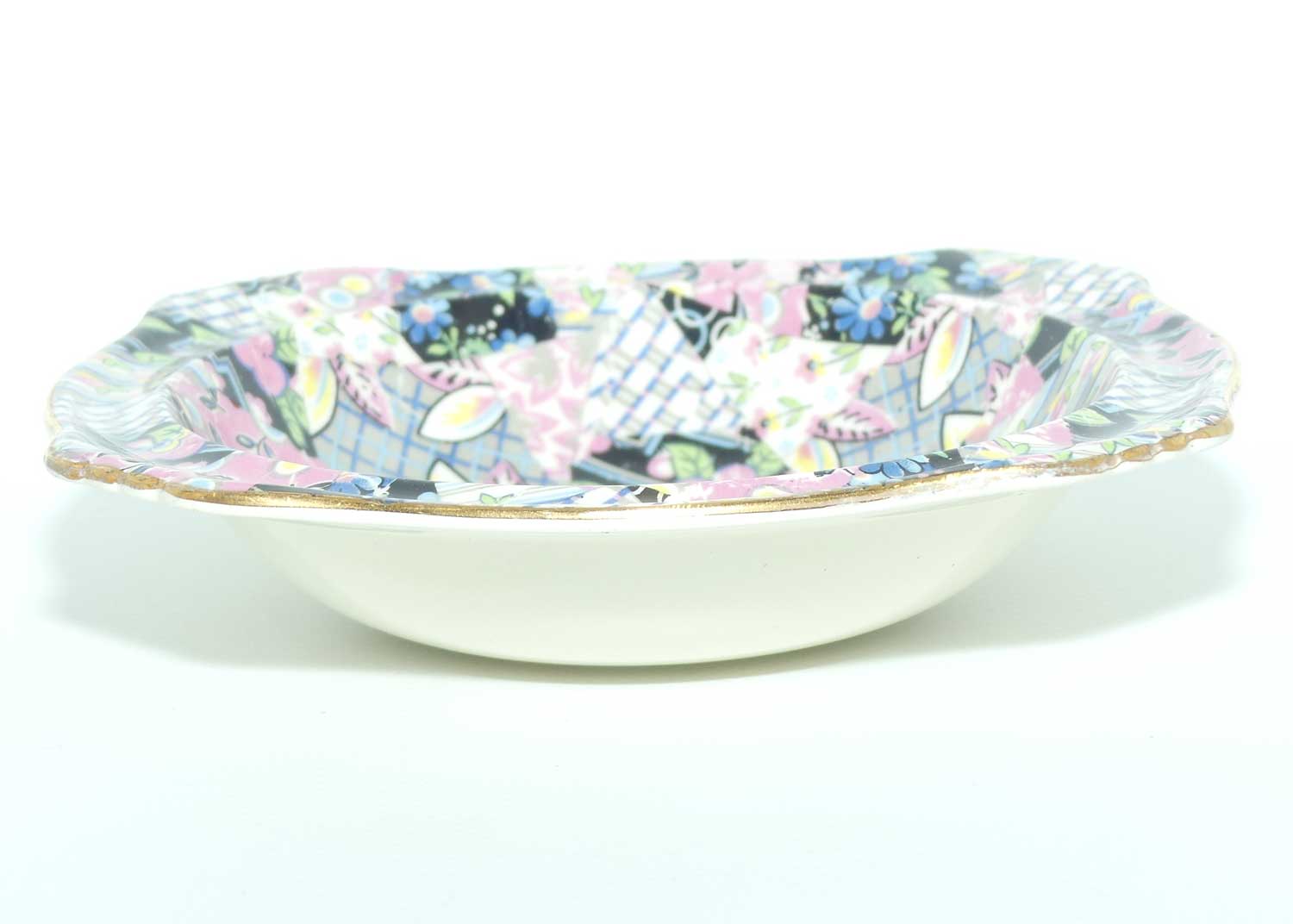 Royal Winton Grimwades Chintz Quilt pattern square bowl