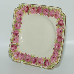 Royal Doulton Raby Rose square tea plate D5533