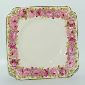 Royal Doulton Raby Rose square tea plate D5533