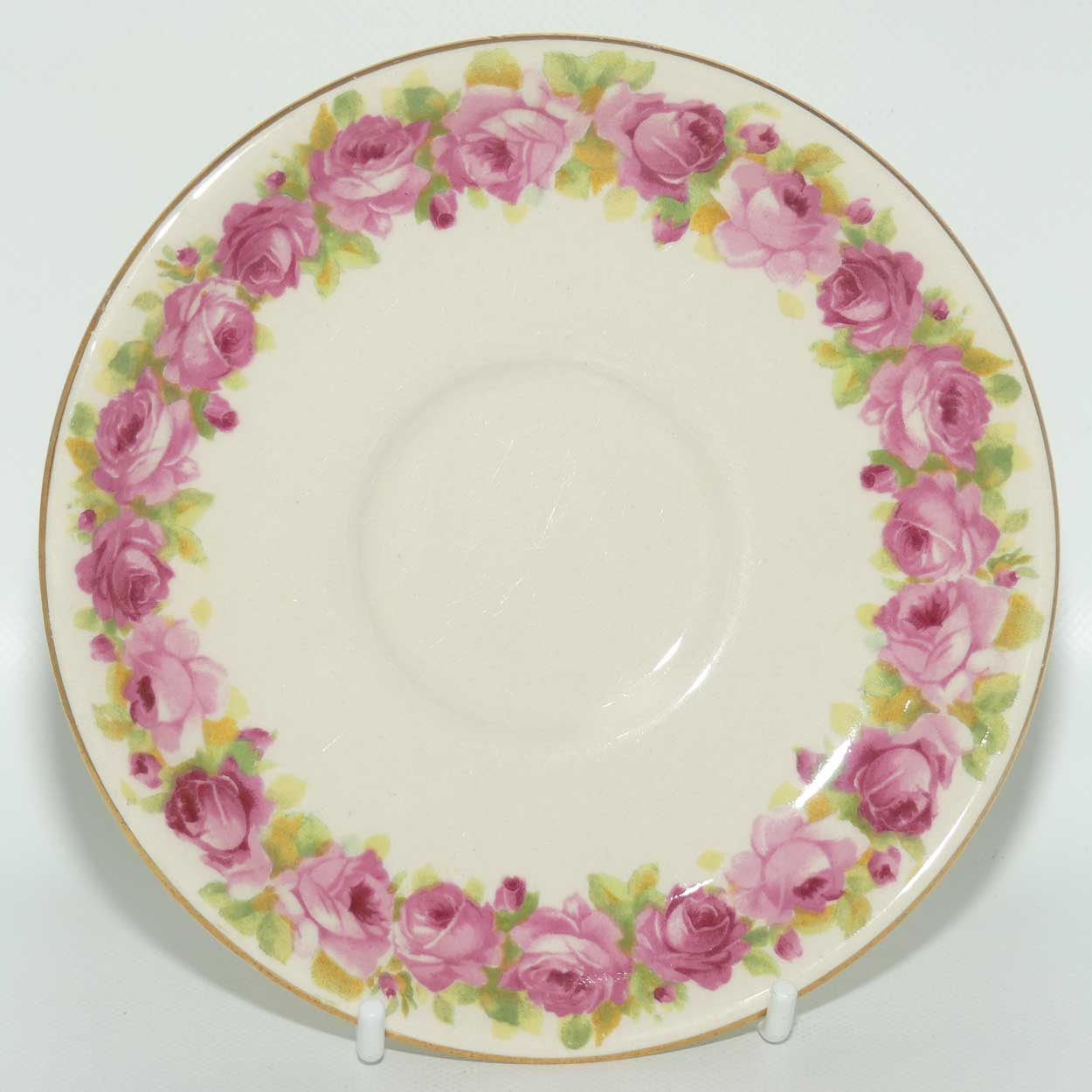 Royal Doulton Raby Rose trio D5533 | Square Plate