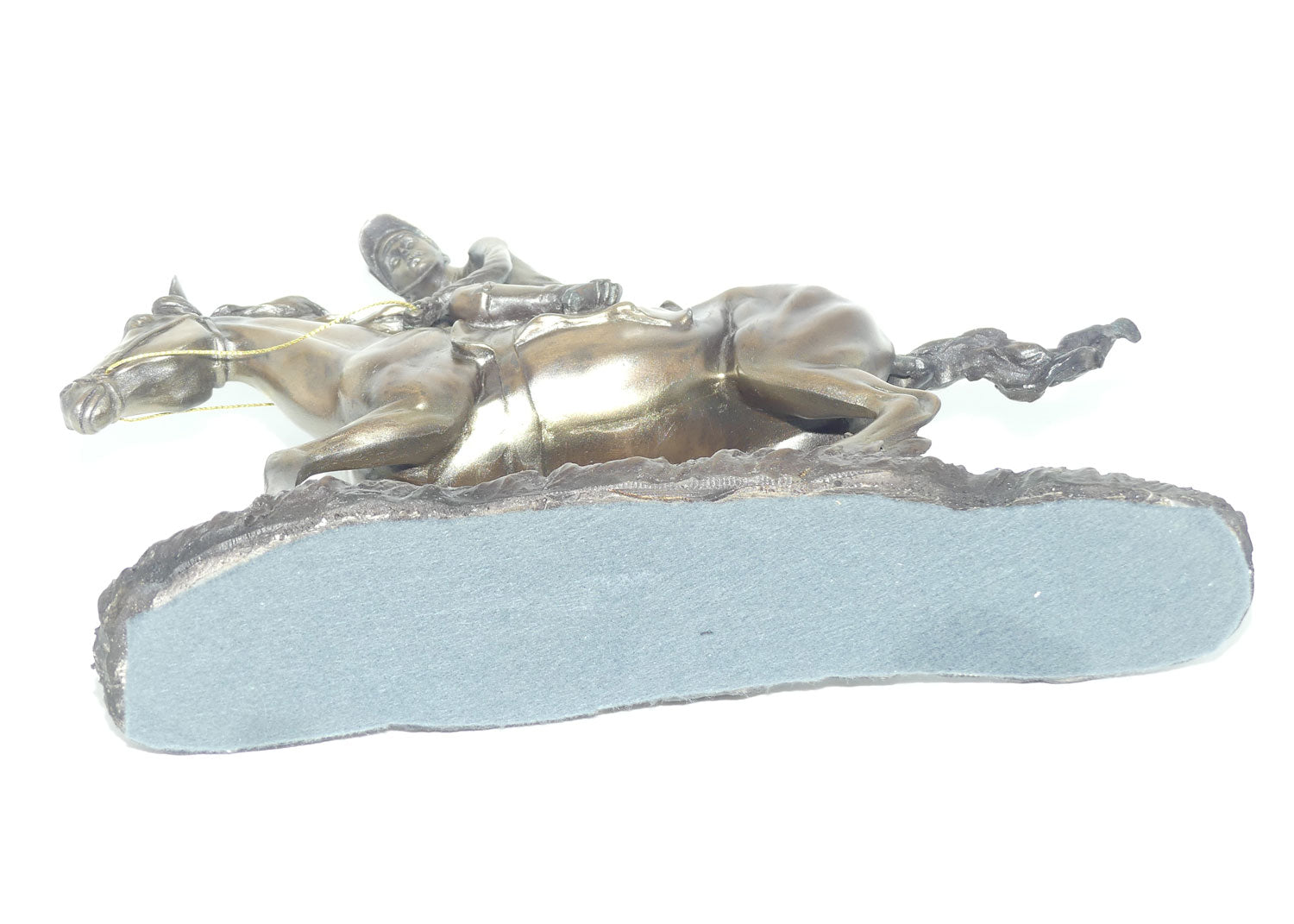 Decorator Cold Cast Bronze Jockey on Racehorse
