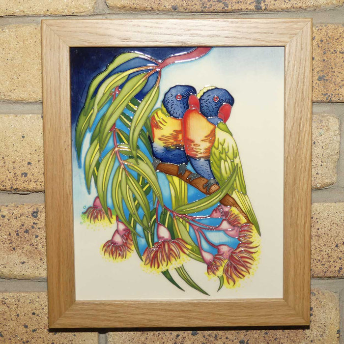 Moorcroft Rainbow Lorikeets Plaque | LE 21/25