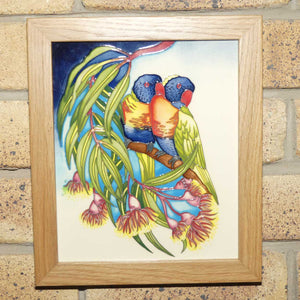 Moorcroft Rainbow Lorikeets Plaque | LE 21/25