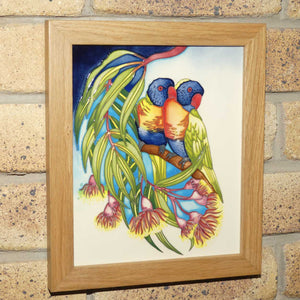 Moorcroft Rainbow Lorikeets Plaque | LE 21/25