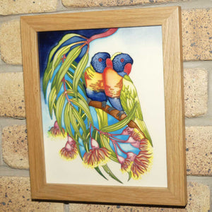 Moorcroft Rainbow Lorikeets Plaque | LE 21/25