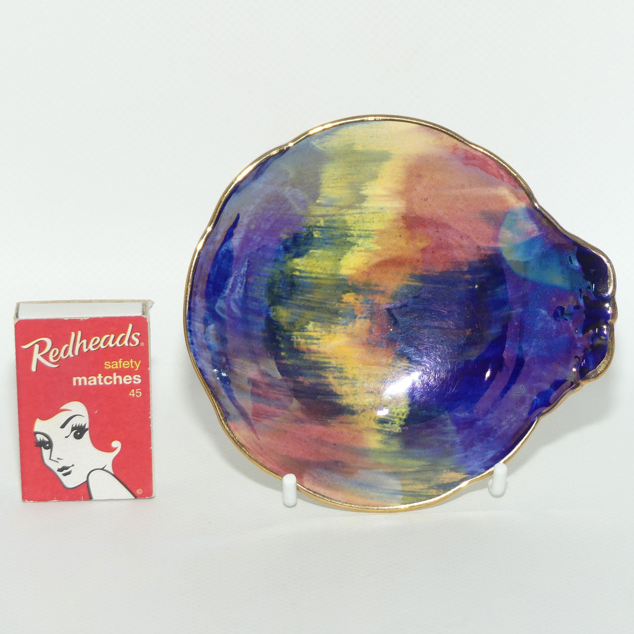 Maling small tab handle dish | Storm pattern