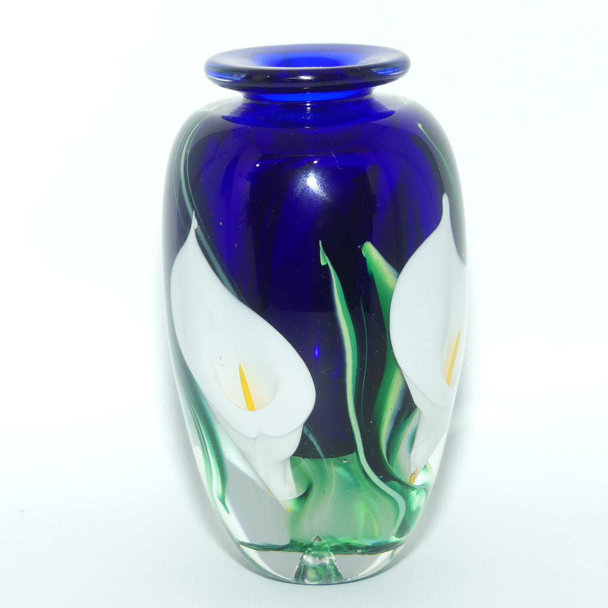Peter Raos Art Glass New Zealand | Calla Lily vase