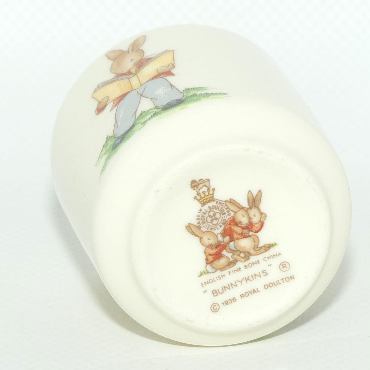 Royal Doulton Bunnykins egg cup | Trumpeter | Reading