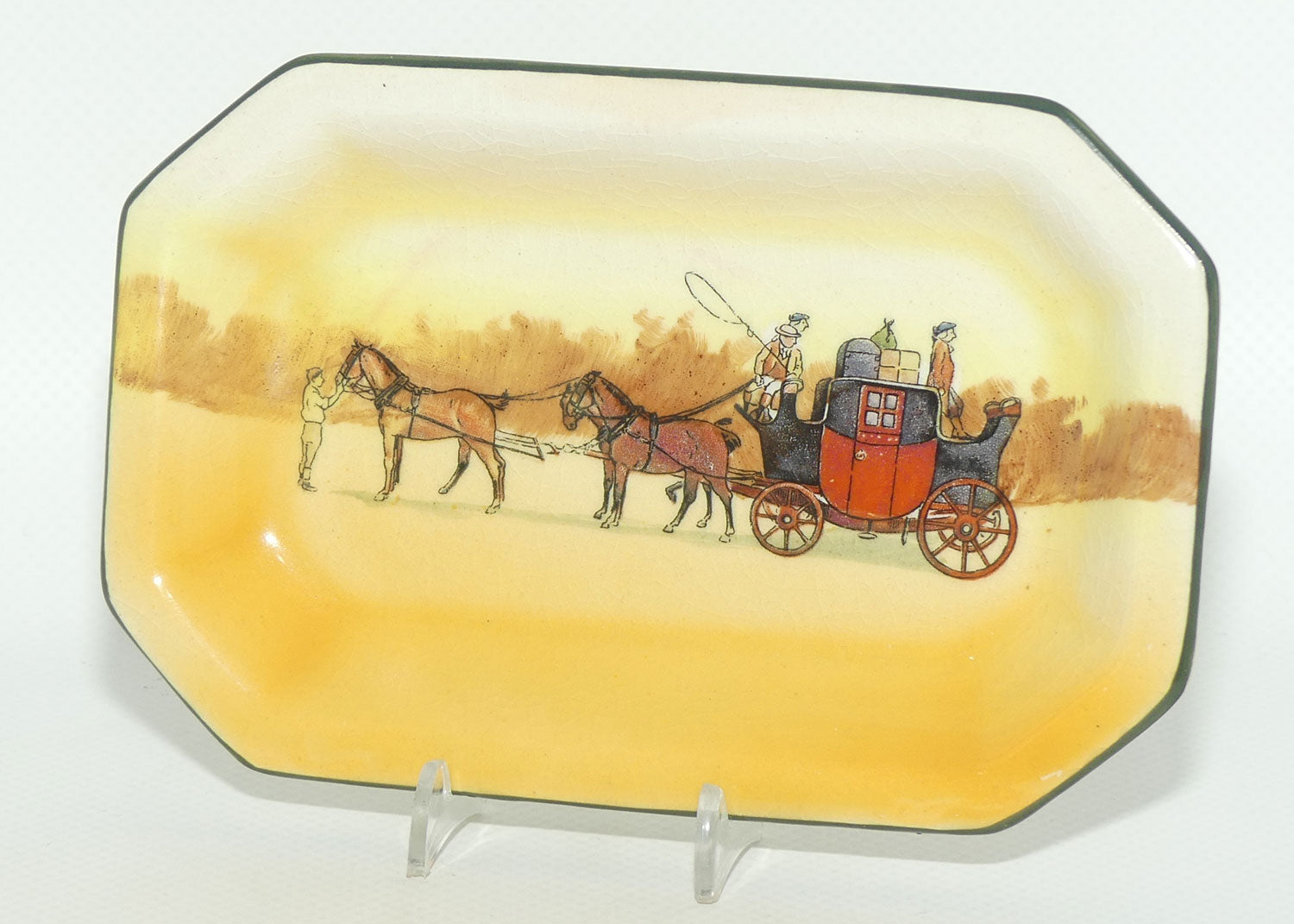 Royal Doulton Coaching Days rectangular pin tray D2716
