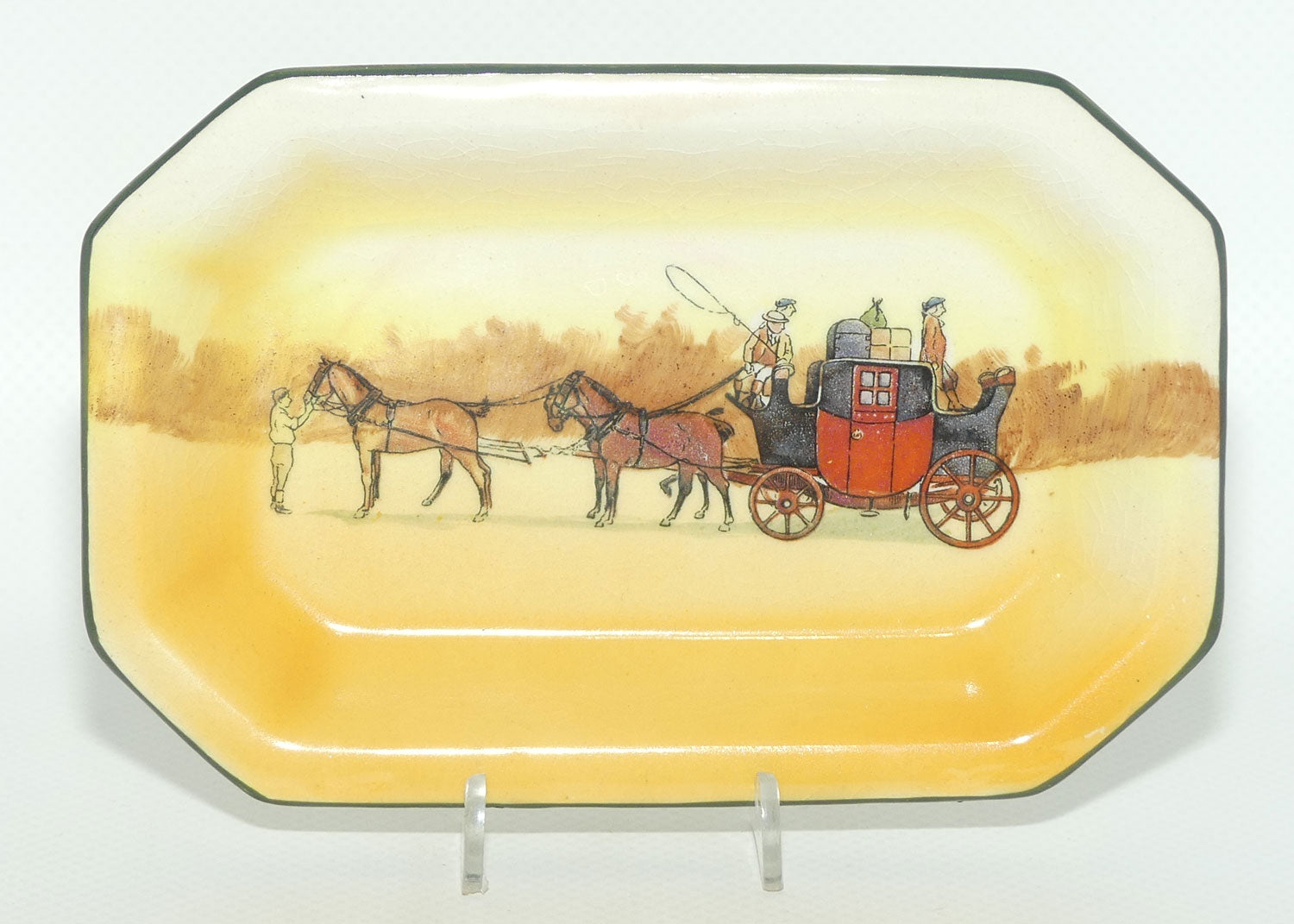 Royal Doulton Coaching Days rectangular pin tray D2716