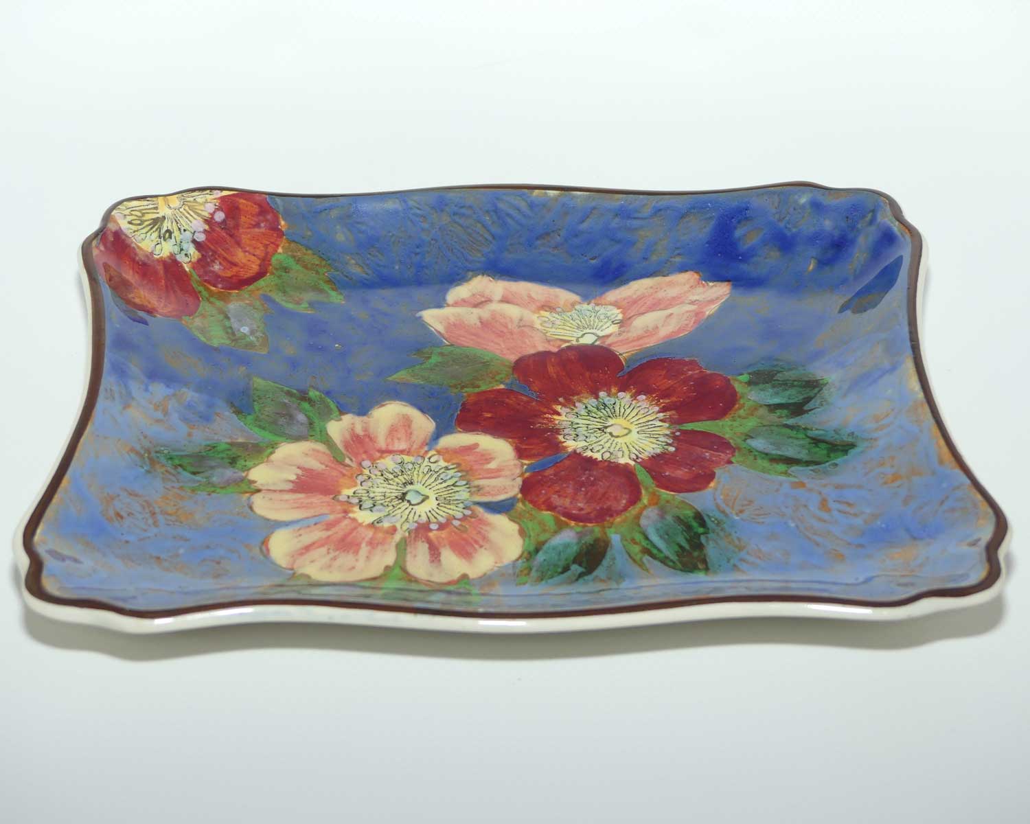 Royal Doulton Roses G pattern | Wild Rose D6227 rectangular tray | #2