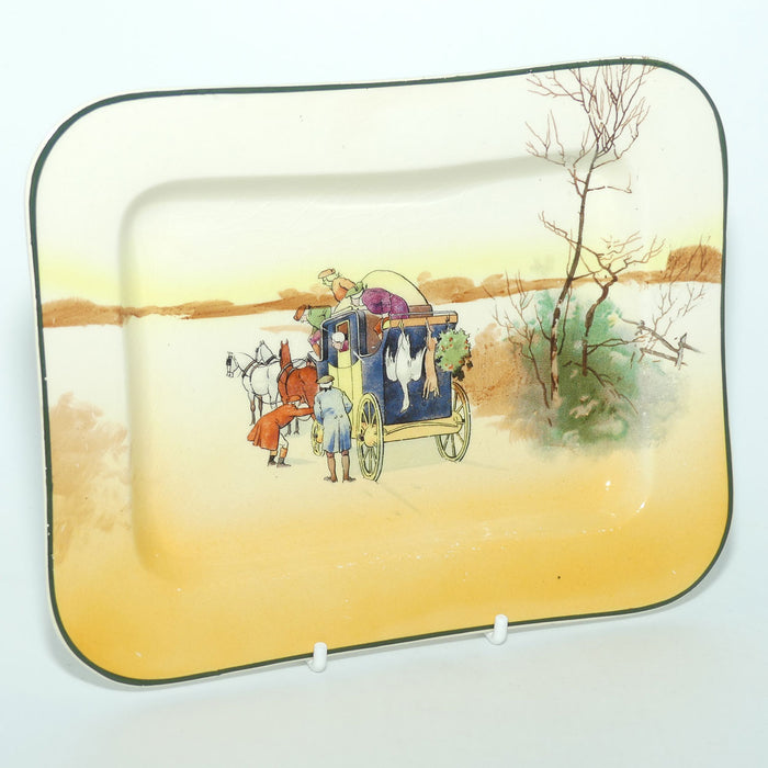 Royal Doulton Coaching Days small rectangular tray | Round Corners | Scene 10