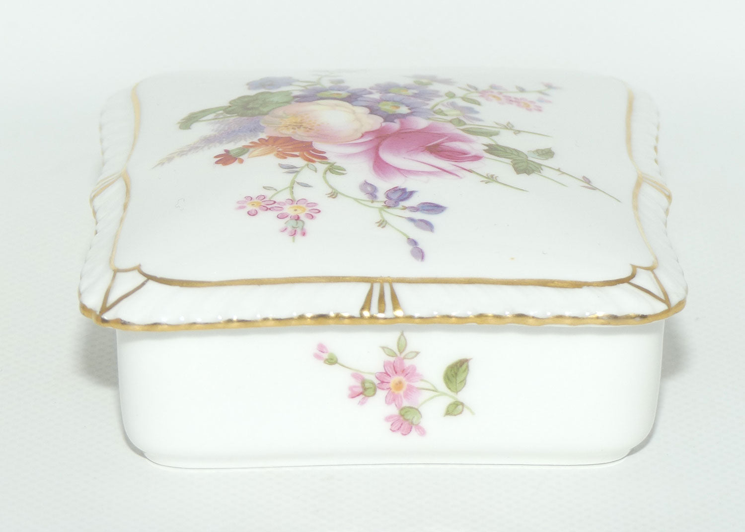 Royal Crown Derby Derby Posies rectangular trinket box | c.1950s