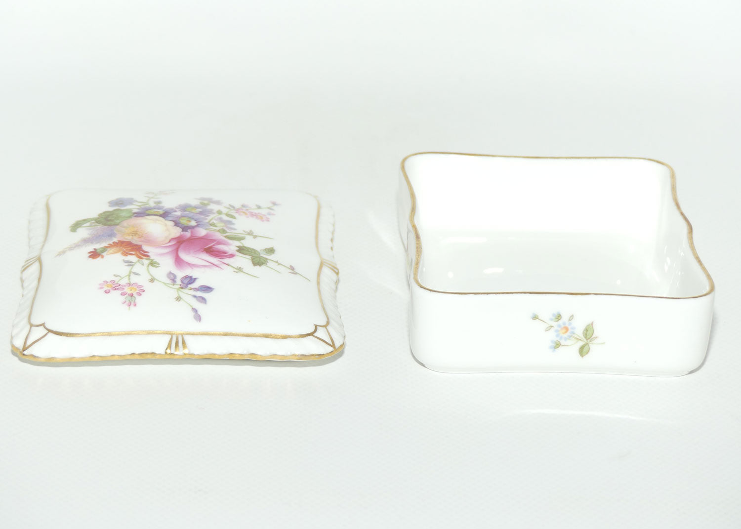 Royal Crown Derby Derby Posies rectangular trinket box | c.1950s
