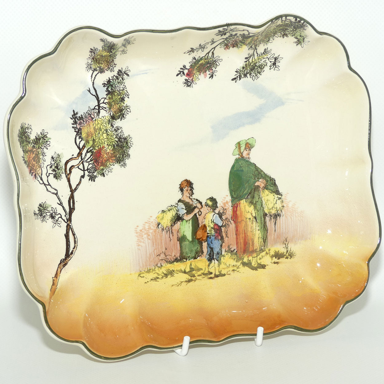 Royal Doulton Gleaners and Gypsies rectangular bowl D6123