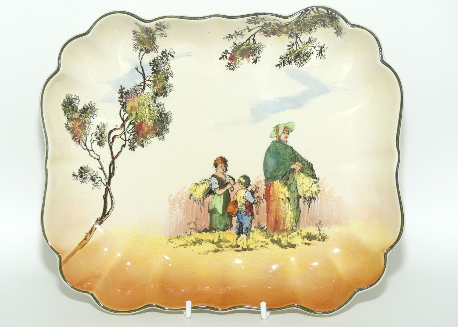 Royal Doulton Gleaners and Gypsies rectangular bowl D6123