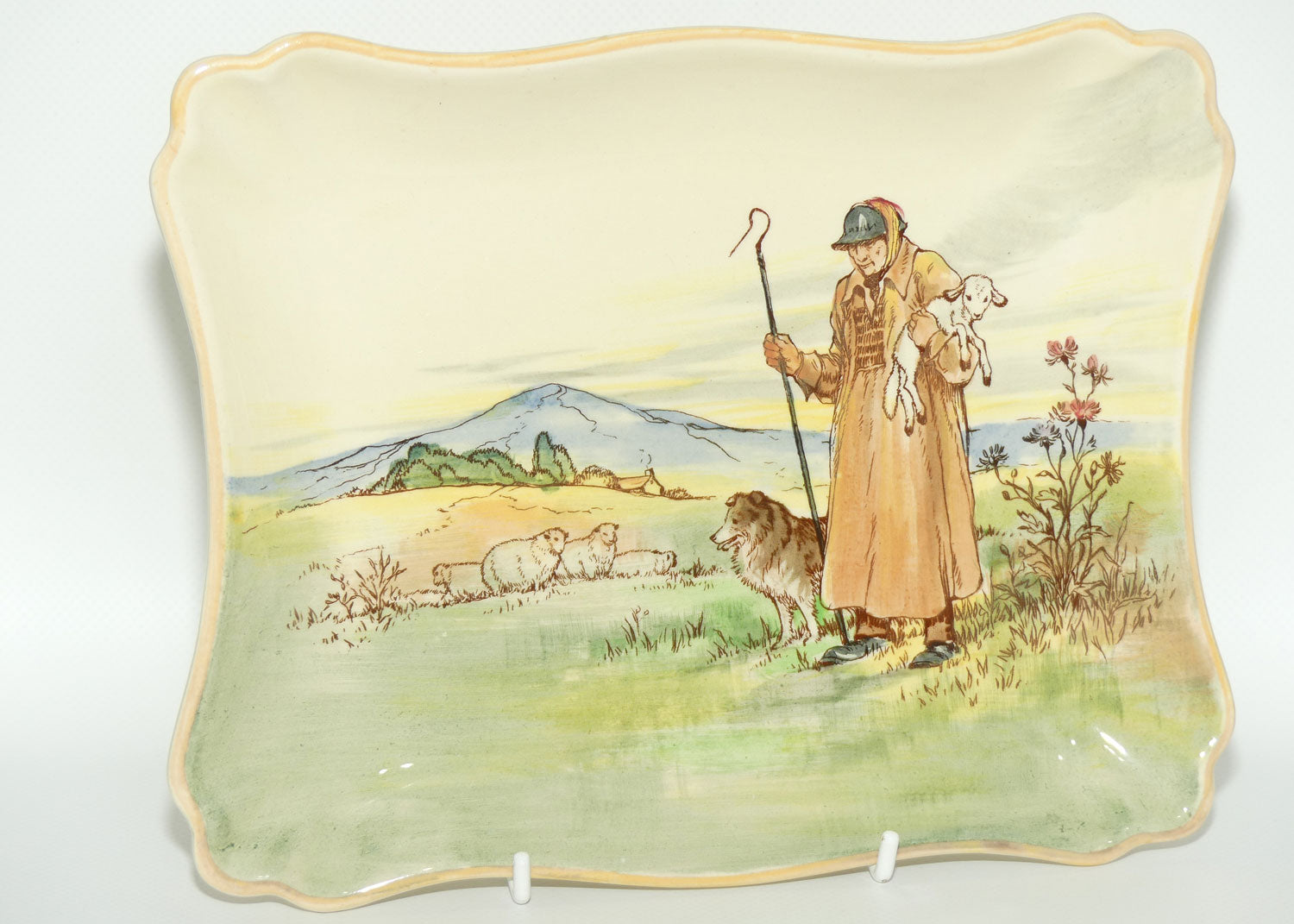 Royal Doulton Cotswold Shepherd rectangular tray D5561 | #1