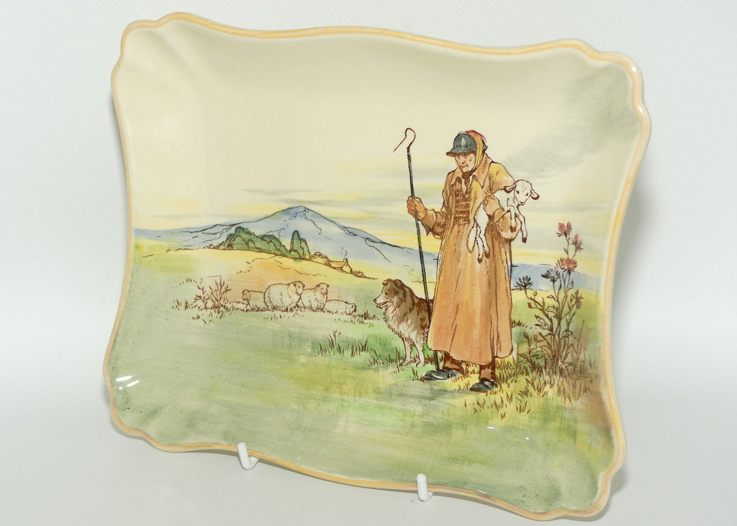Royal Doulton Cotswold Shepherd rectangular tray D5561 | #1