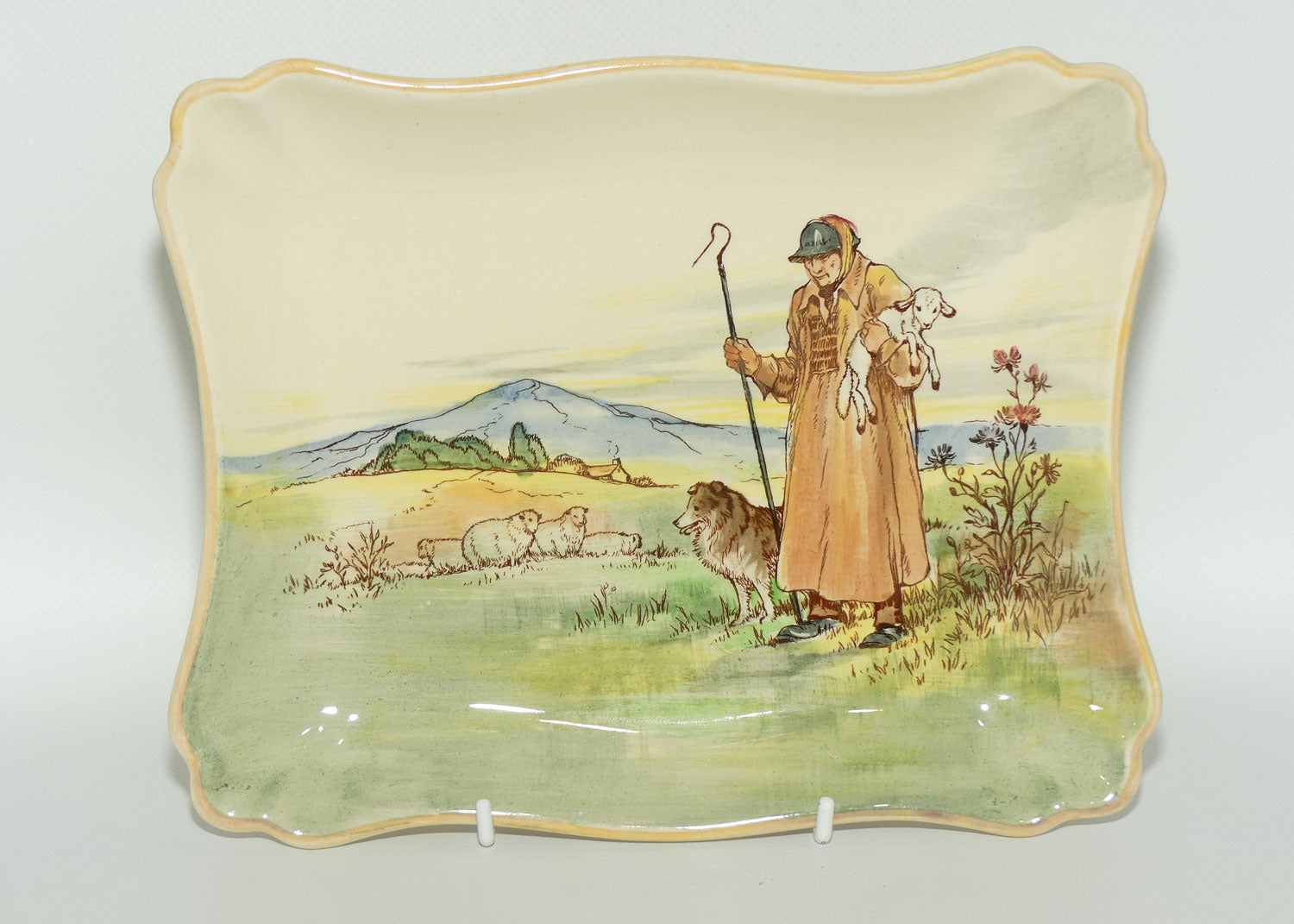 Royal Doulton Cotswold Shepherd rectangular tray D5561 | #1