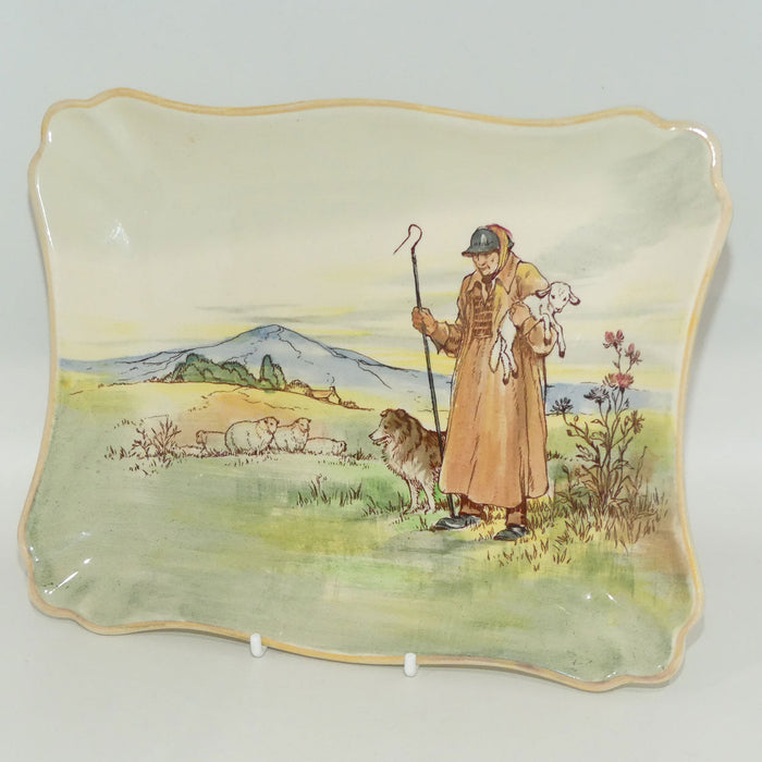 Royal Doulton Cotswold Shepherd rectangular tray D5561 | #2