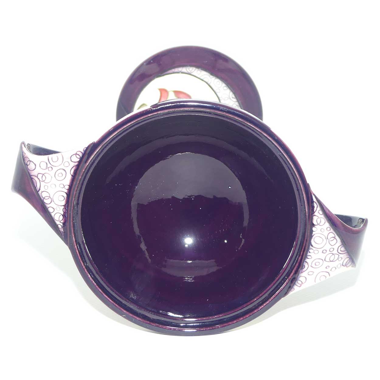 Moorcroft Red Lily bonboniere | Shape 28/9 | red dot