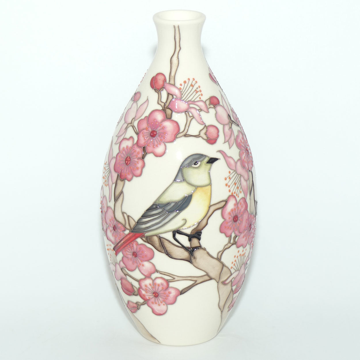 Moorcroft Redstarts 9/9 vase | NE #9