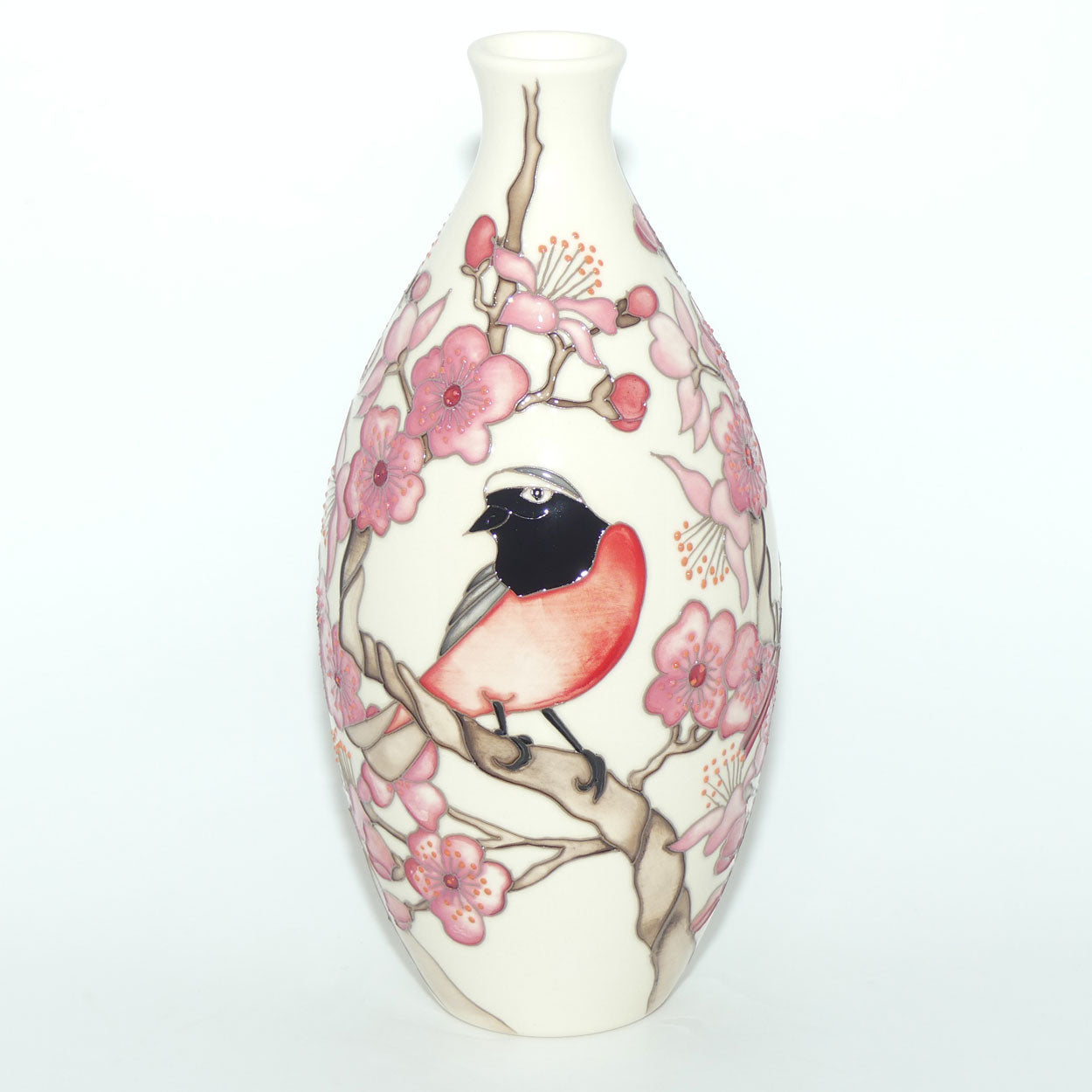 Moorcroft Redstarts 9/9 vase | NE #9